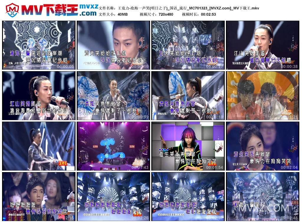 王竟力-沧海一声笑(明日之子)_国语_流行_MC701323